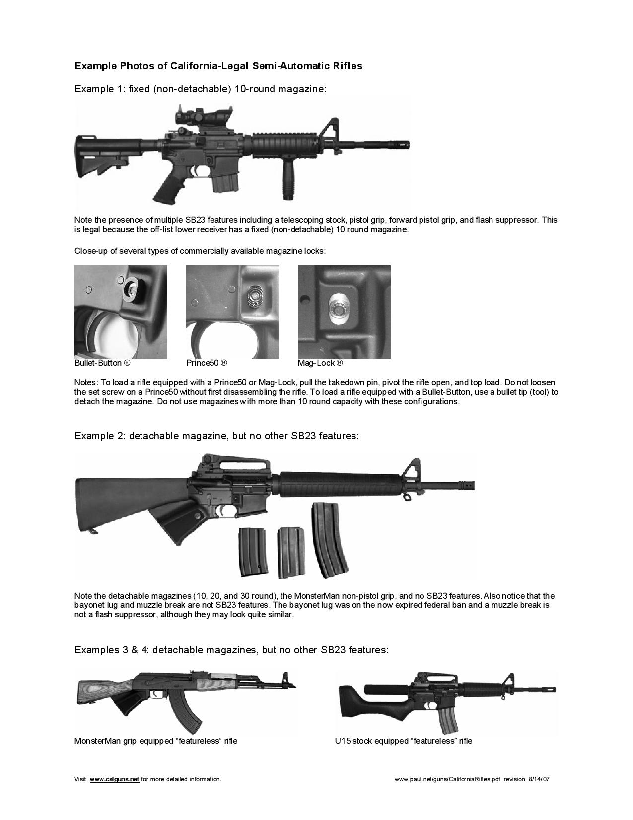 California OffList AR15 and AK47 "Cliffs Notes" RifleBlog